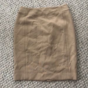 Loft classic tan pencil skirt